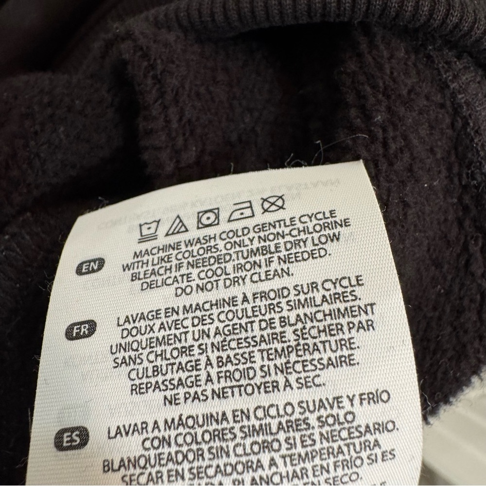 BYLT Women’s Jade Fleece Classic Crew Sweatshirt Black Size XL - Picture 7 of 11